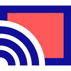 Screen Broadcast Icon from Sharp Pop Set