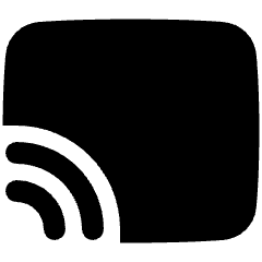 Screen Broadcast Icon from Plump Solid Set