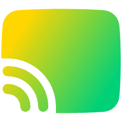Screen Broadcast Icon from Plump Gradient Set