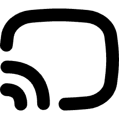 Screen Broadcast Icon from Flex Solid Set