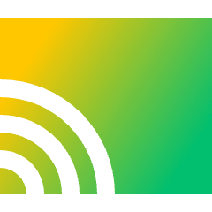 Screen Broadcast Icon from Sharp Gradient Set