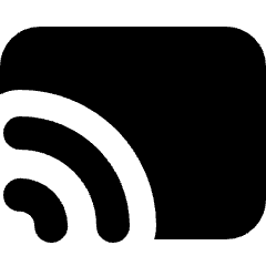 Screen Broadcast Icon from Micro Solid Set