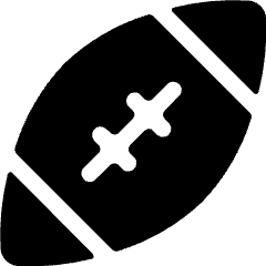 American Football Ball 1 Icon from Ultimate Bold Set