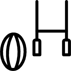 American Football Ball Icon from Ultimate Light Set