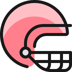 American Football Helmet Icon from Ultimate Colors Set