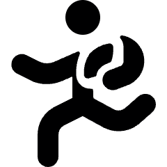 American Football Run Ball Icon from Ultimate Bold Set