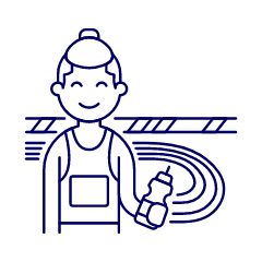 Sports Running Athlete 1 Illustration from UX Line Set