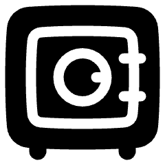 Safe Vault Icon from Plump Solid Set