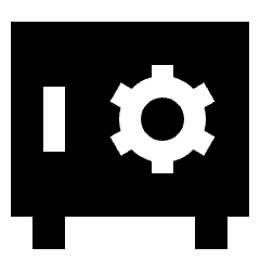 Safe Vault Icon from Sharp Solid Set