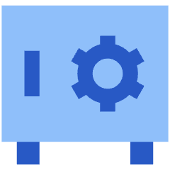 Safe Vault Icon from Sharp Flat Set