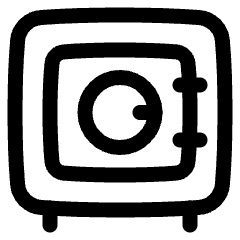 Safe Vault Icon from Plump Line Set