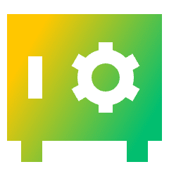 Safe Vault Icon from Sharp Gradient Set