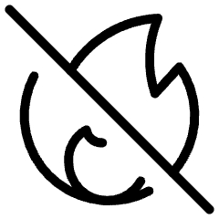 Fire Not Allowed Icon from Ultimate Light Set