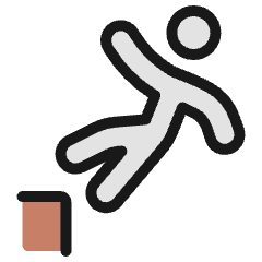 Safety Danger Cliff Icon from Ultimate Colors Set