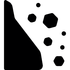 Safety Danger Mudslide Icon from Ultimate Bold Set