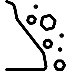 Safety Danger Mudslide Icon from Ultimate Light Set