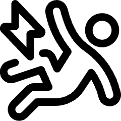 Safety Electricity Danger Icon from Ultimate Regular Set