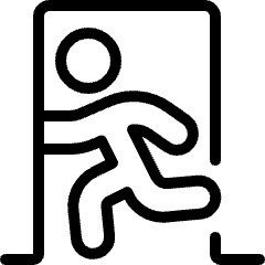 Safety Exit Door Icon from Ultimate Light Set