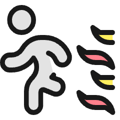 Safety Fire Exit 1 Icon from Ultimate Colors Set