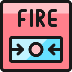 Safety Fire Icon from Ultimate Colors Set