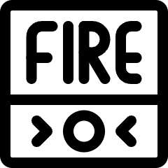 Safety Fire Icon from Ultimate Regular Set