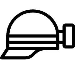 Safety Helmlet Mine Light Icon from Ultimate Light Set
