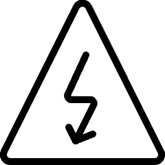 Safety Warning Electricity Icon from Ultimate Light Set