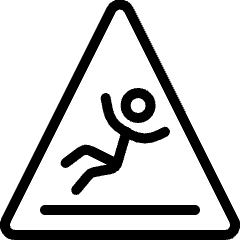 Safety Warning Slippery Icon from Ultimate Light Set