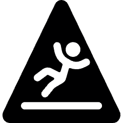 Safety Warning Slippery Icon from Ultimate Bold Set