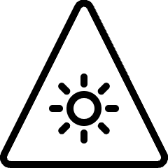 Safety Warning Sun Icon from Ultimate Light Set