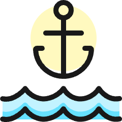 Sailing Archor Icon from Ultimate Colors Set