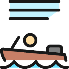 Sailing Boat Person Icon from Ultimate Colors Set