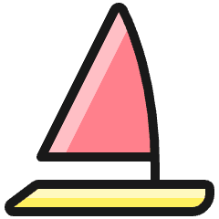 Sailing Boat Icon from Ultimate Colors Set