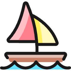 Sailing Boat Water 1 Icon from Ultimate Colors Set