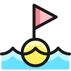 Sailing Finish Line Icon from Ultimate Colors Set