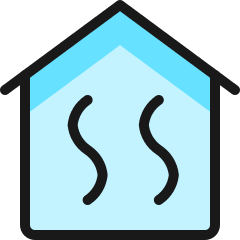 Sauna Heat Icon from Ultimate Colors Set