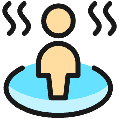 Sauna Heat Person 1 Icon from Ultimate Colors Set