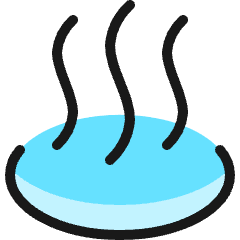 Sauna Heat Stone Icon from Ultimate Colors Set