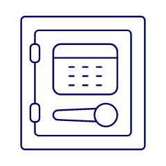 Money Safe Illustration from UX Line Set