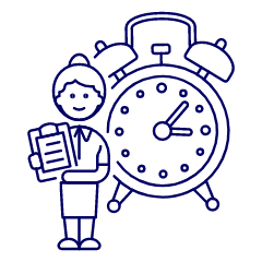 Work Alarm 4 Illustration from UX Line Set