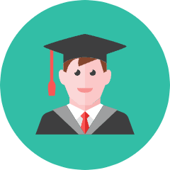 Student 2 Icon from Kameleon Colors Set