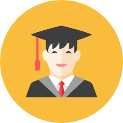 Student 3 Icon from Kameleon Colors Set