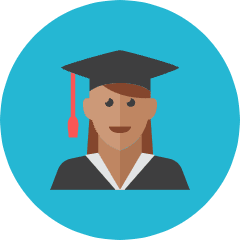 Student Woman 2 Icon from Kameleon Colors Set