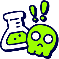 Dangerous Chemical Lab Icon from Stickies Duo Set