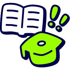Education Degree Icon from Stickies Duo Set