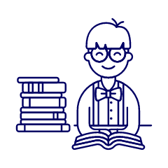 Bookworm 1 1 Illustration from UX Line Set