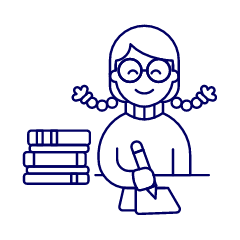 Bookworm 1 2 Illustration from UX Line Set