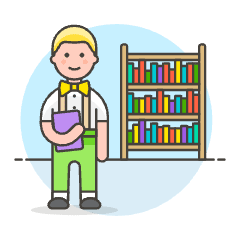 Bookworm 2 1 Illustration from UX Colors Set