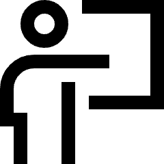 Class Lesson Icon from Sharp Line Set
