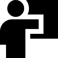 Class Lesson Icon from Sharp Solid Set